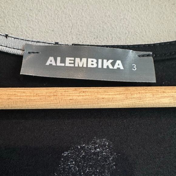 Alembika Polka Dot Flutter Sleeve Vneck Blouse top US 3 or 10-12 - Picture 2 of 8